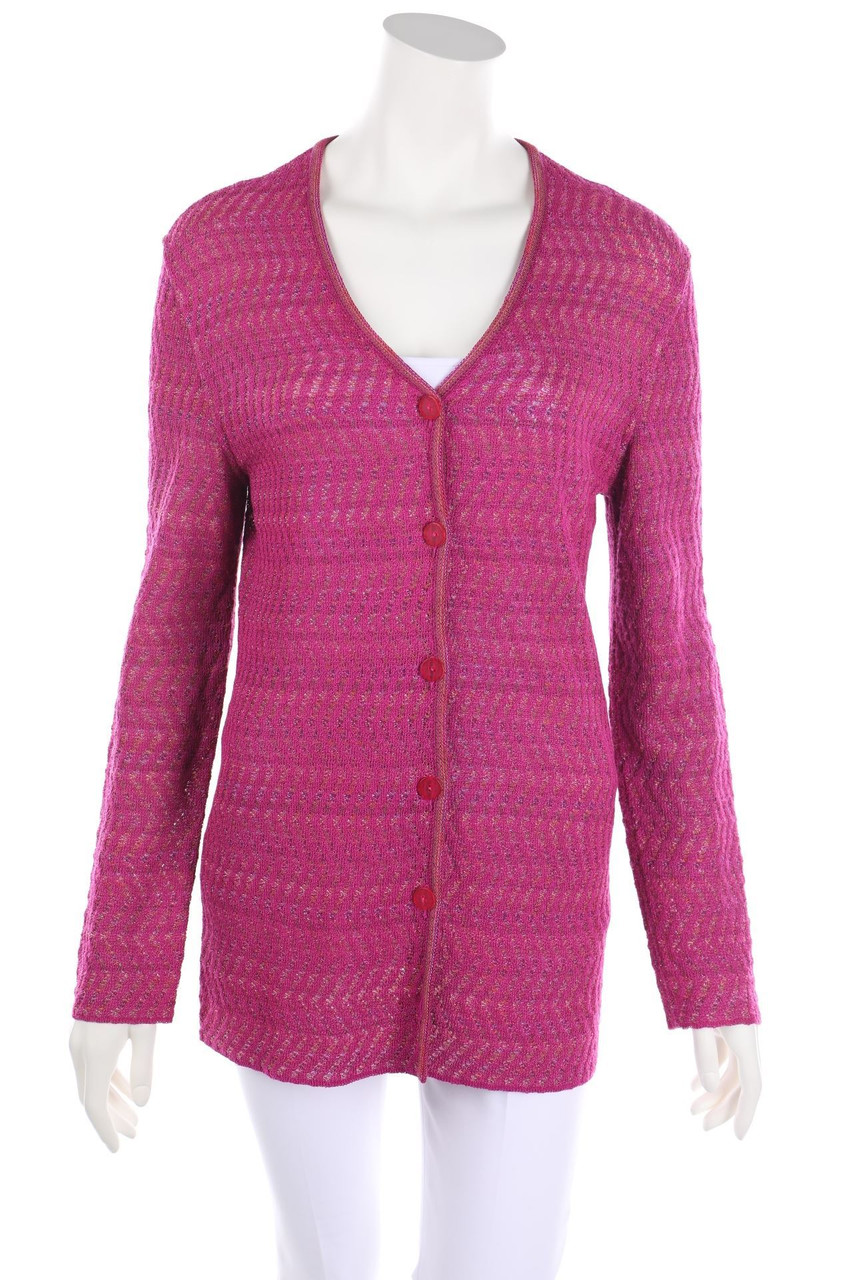 MISSONI SPORT - Vintage-Cardigan mit Logo-Knöpfen - M
