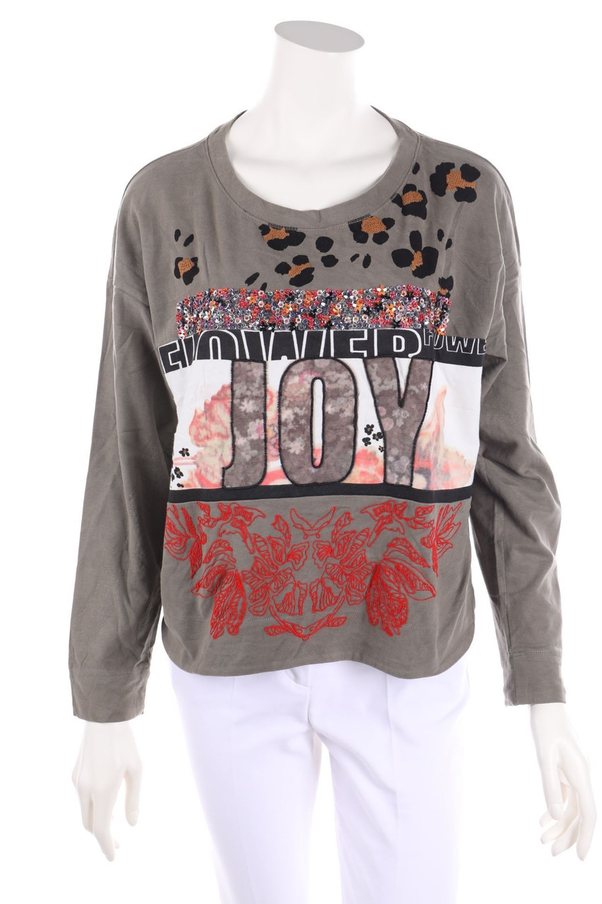 MARC CAIN SPORTS - Print-Sweatshirt with Sequins - D 40