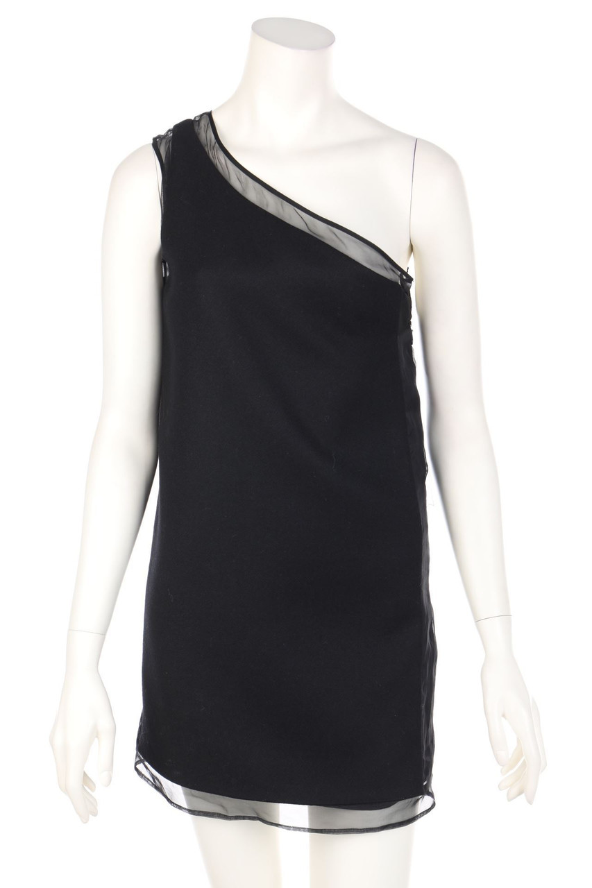 STELLA MC CARTNEY - One shoulder-Dress, Wool with Silk - D 38