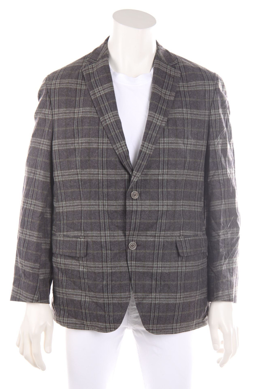 BARUTTI - Sakko aus Woll-Mix mit Karo-Muster - 52