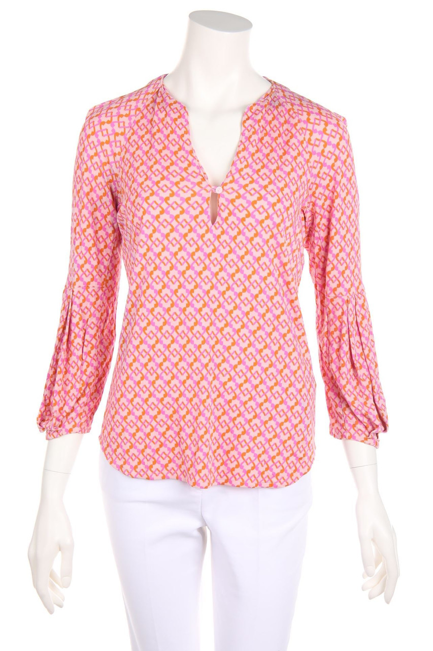 Hérion - Blouse made of Silk with Print - D 38