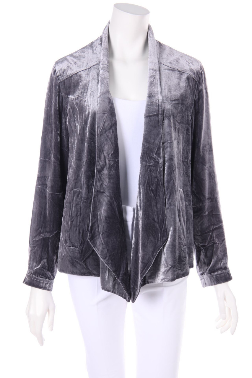 POETRY - Velvet Blazer with Cowl Neck - D 40