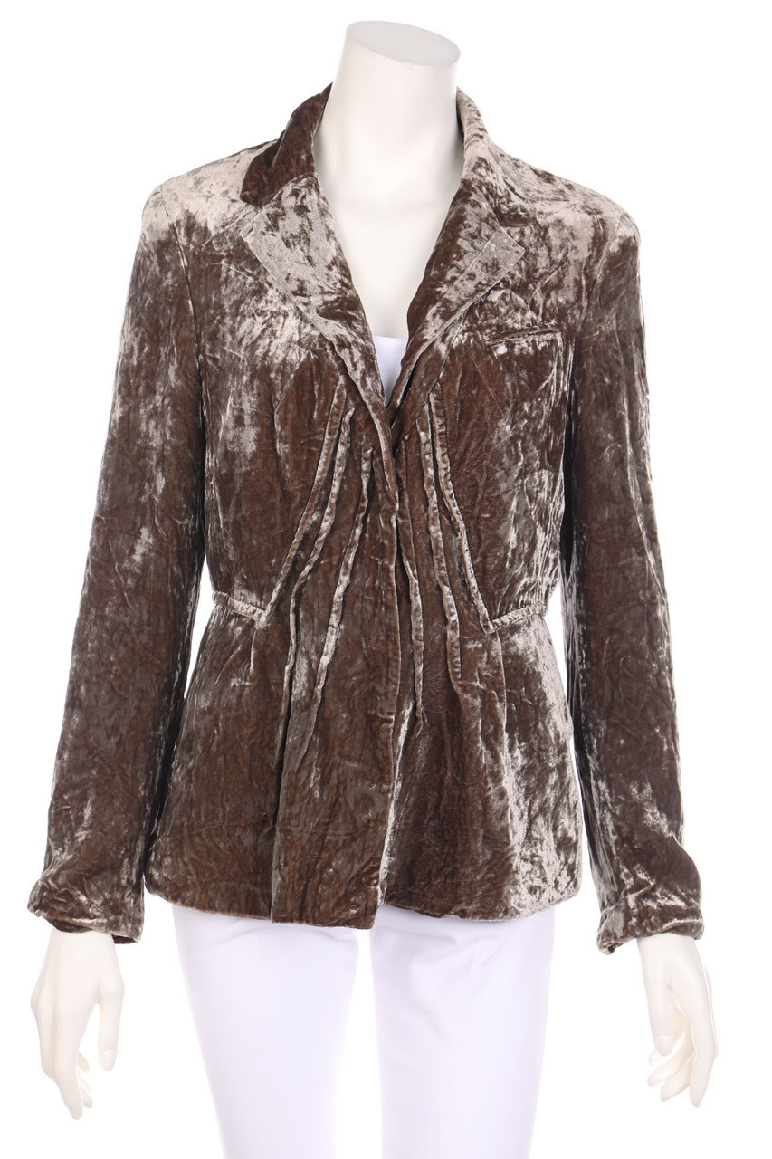 STEFFEN SCHRAUT - Samt-Blazer mit Falten - D 42