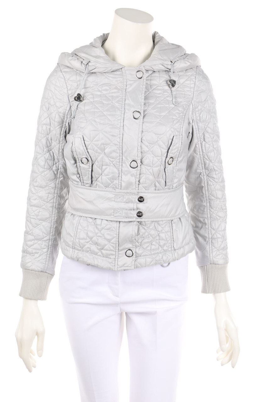 LOVE MOSCHINO - wattierte Jacke mit Gürtel - D 38
