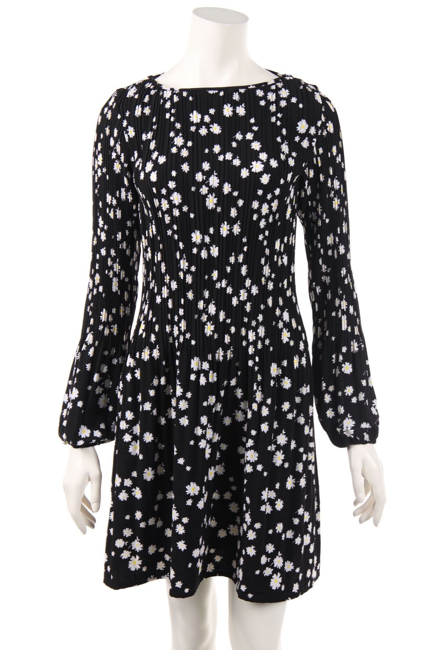 maje - Plissé-Party Dress with floral print - D 36