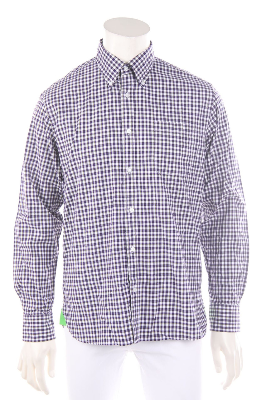 NAVYBOOT - kariertes Button-down-Hemd - M