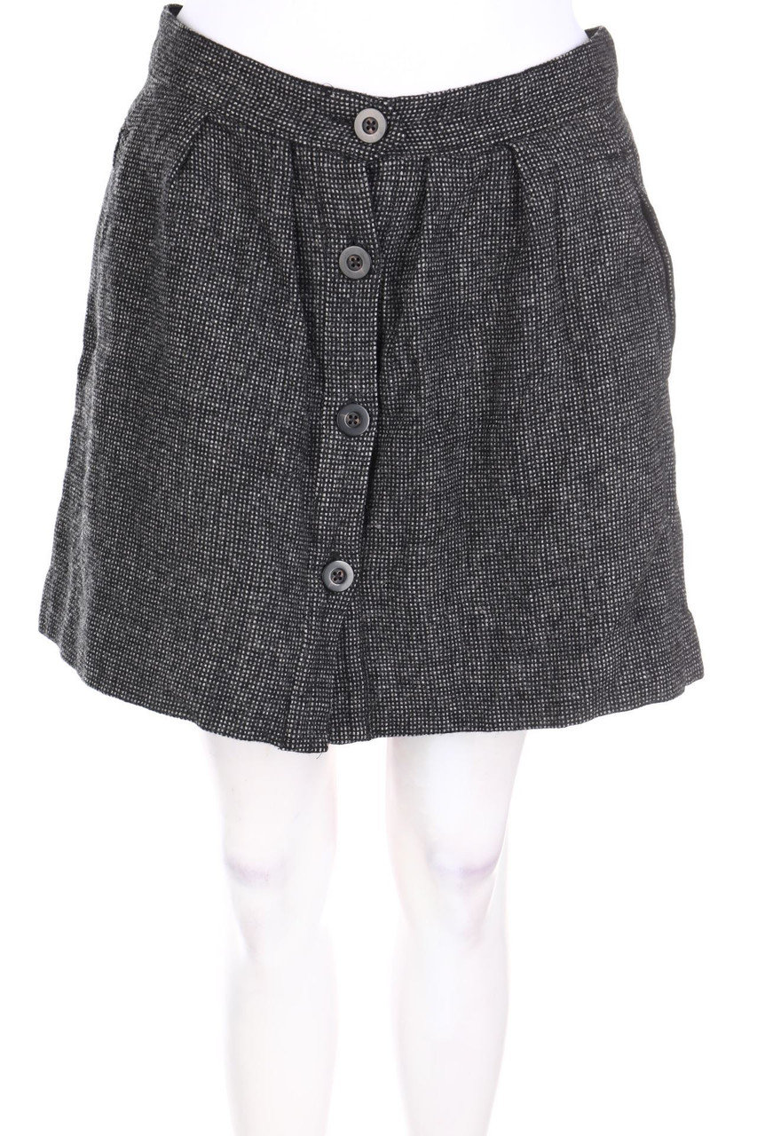 Calvin Klein - Skirt, Wool-Blend, Checked - D 36