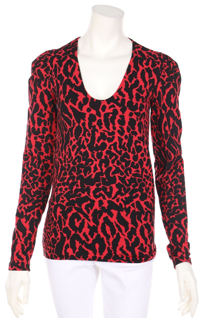Wolford - Longsleeve-Shirt mit Animal-Print - M