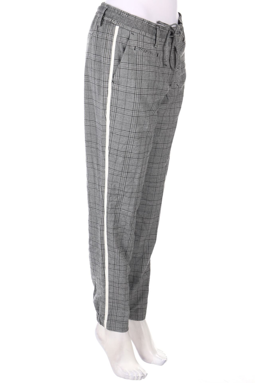 OPUS - Jogger-Hose mit Karo-Muster - D 40