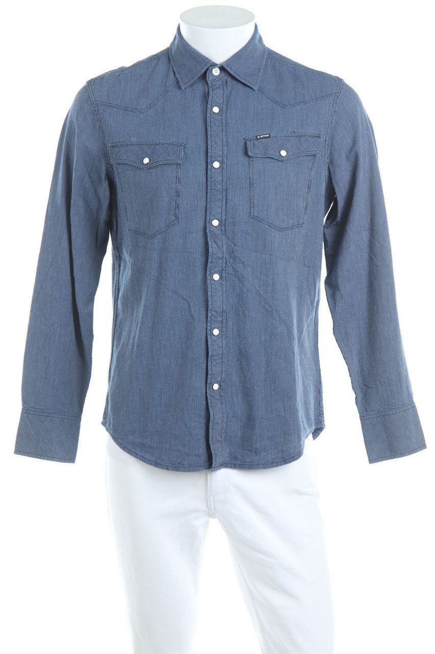 RAW - Hemd mit Logo-Applikation - M