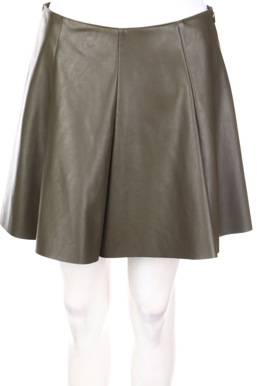 DESIGN LAB Lord & Taylor - faux leather mini-skirt - M