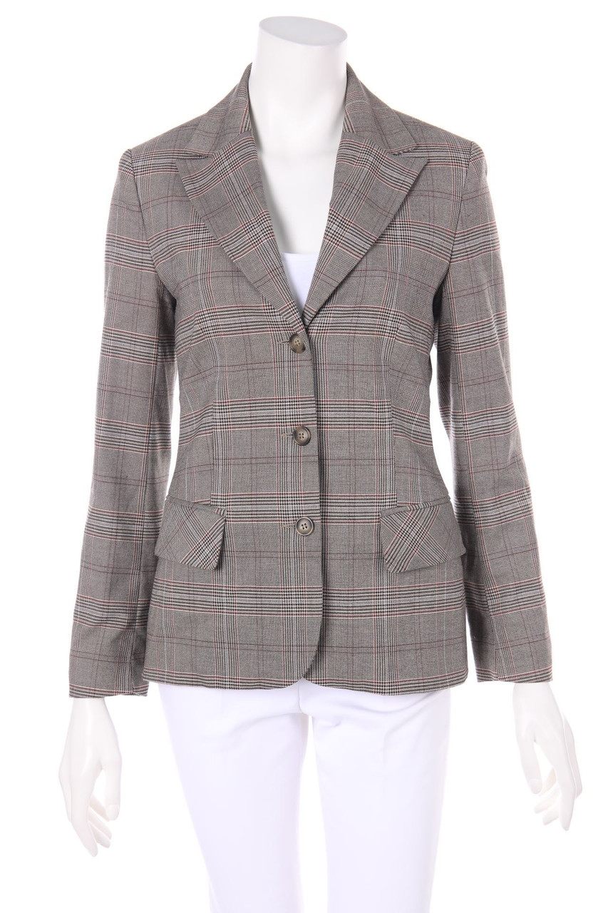 comma - Blazer mit Karo-Muster - D 34