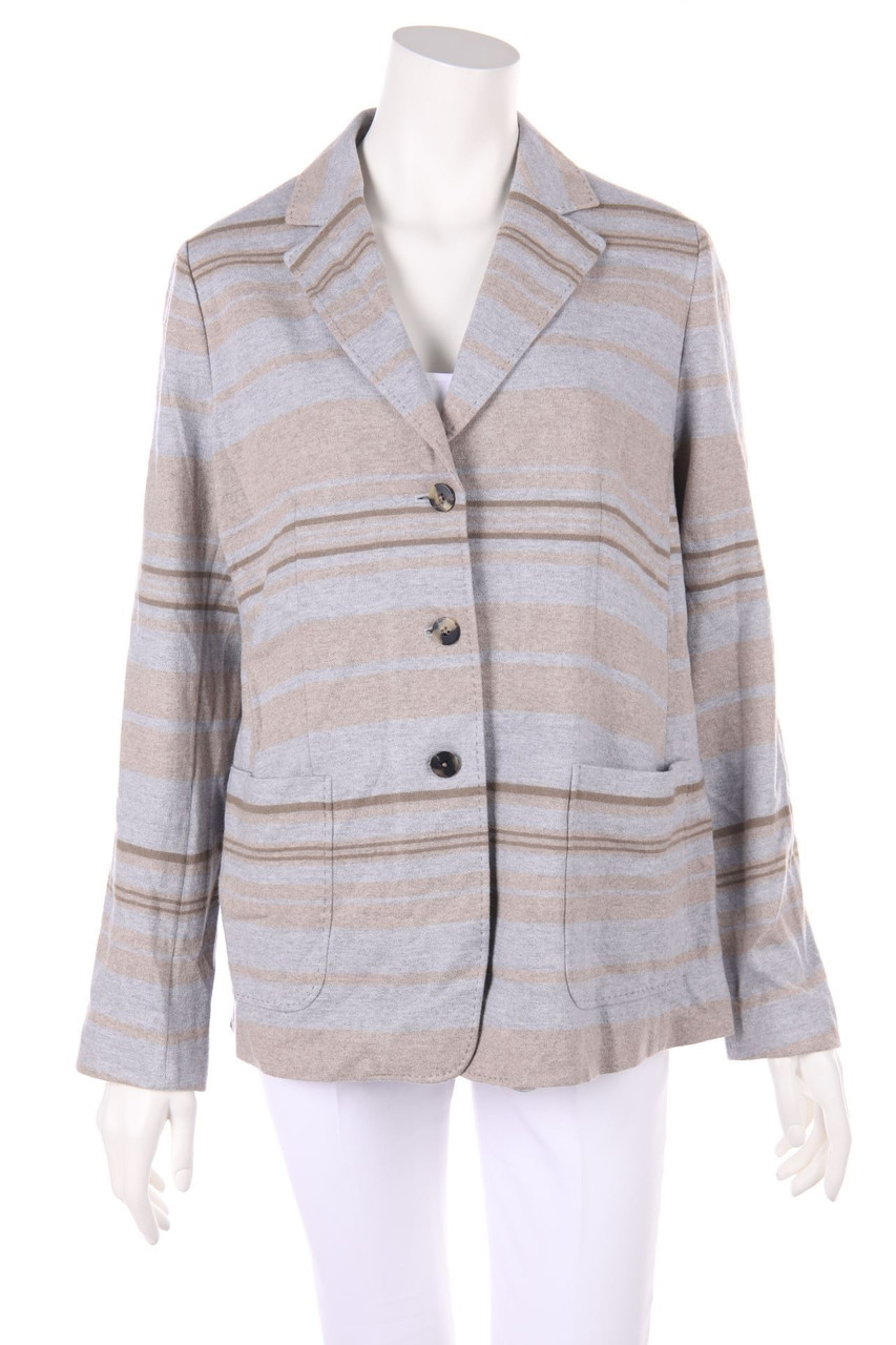 BOGNER - Walk-Blazer aus reiner Schurwolle mit Streifen - D 44
