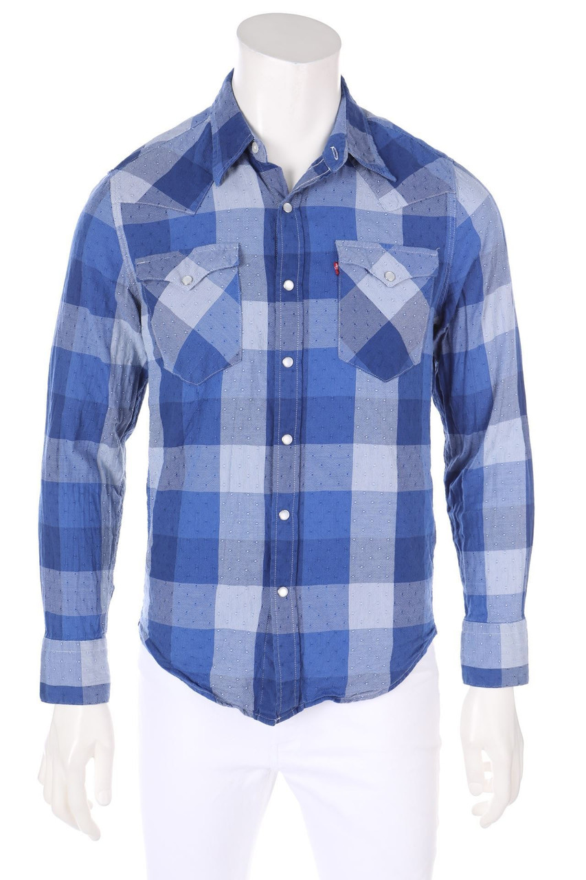 LEVI´S - Karo-Hemd mit aufgesetzten Taschen - S