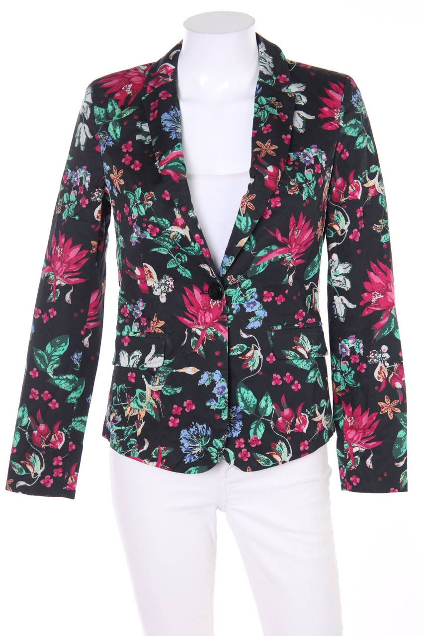 comma - Blazer mit floralem Muster - D 34