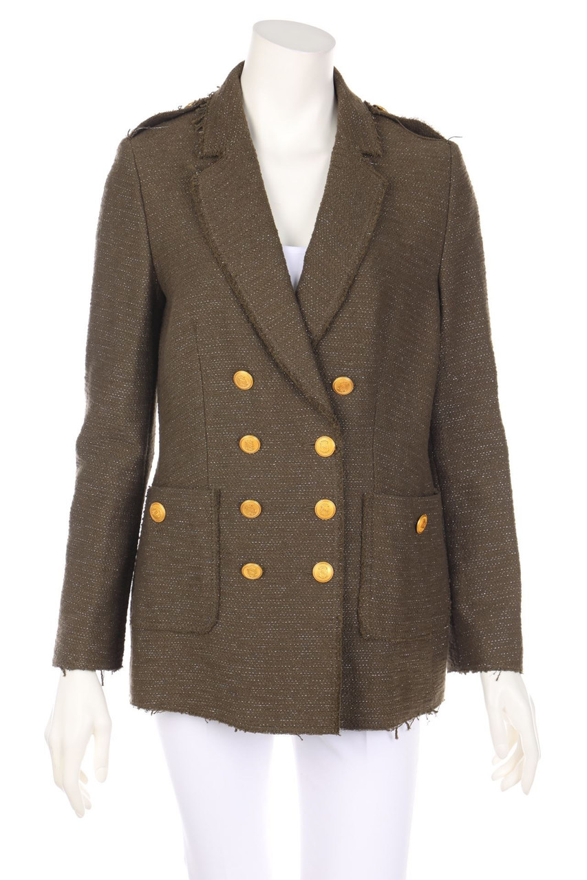 MANDARIN - Glitzer-Blazer mit Logo-Knöpfen - D 40