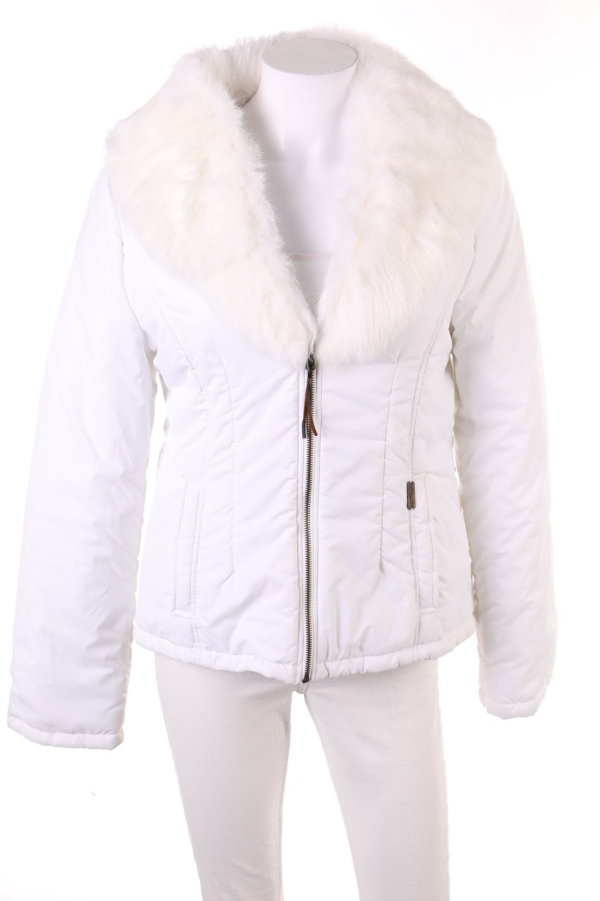 PHARD - Padded Jacket with Real Fur Trim - M