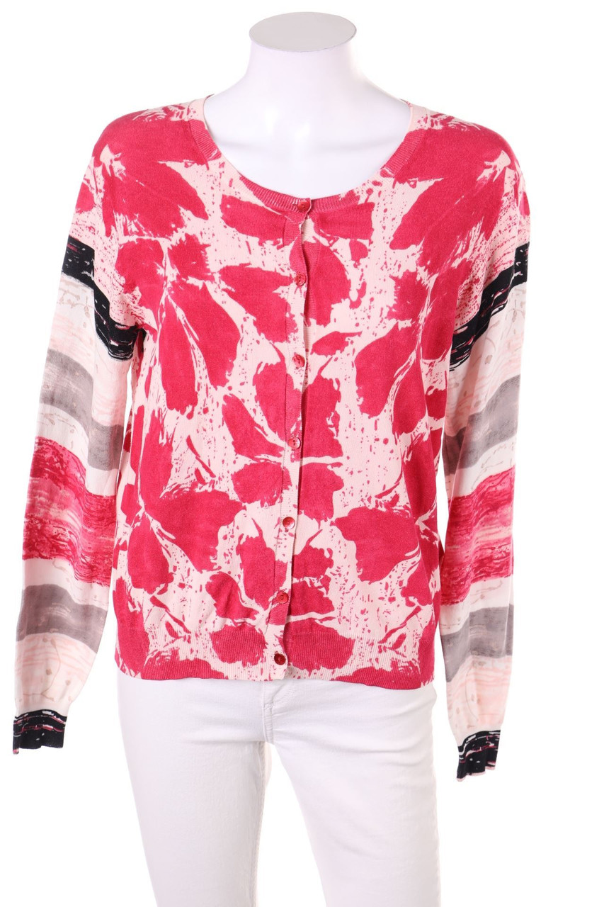 CARACTÈRE - Cardigan, Cotton-blend with Print - L