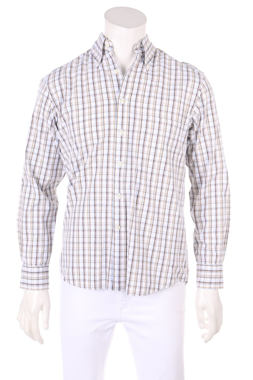 GANT - kariertes Button-down-Hemd mit Logo-Stickerei - S
