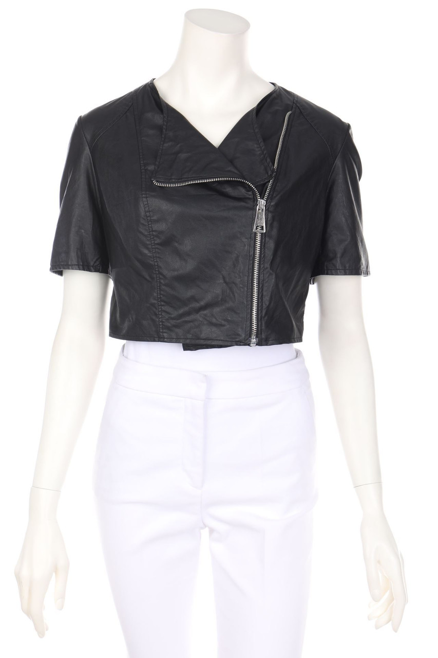 JIJIL - Cropped-Faux Leather Jacket - D 36