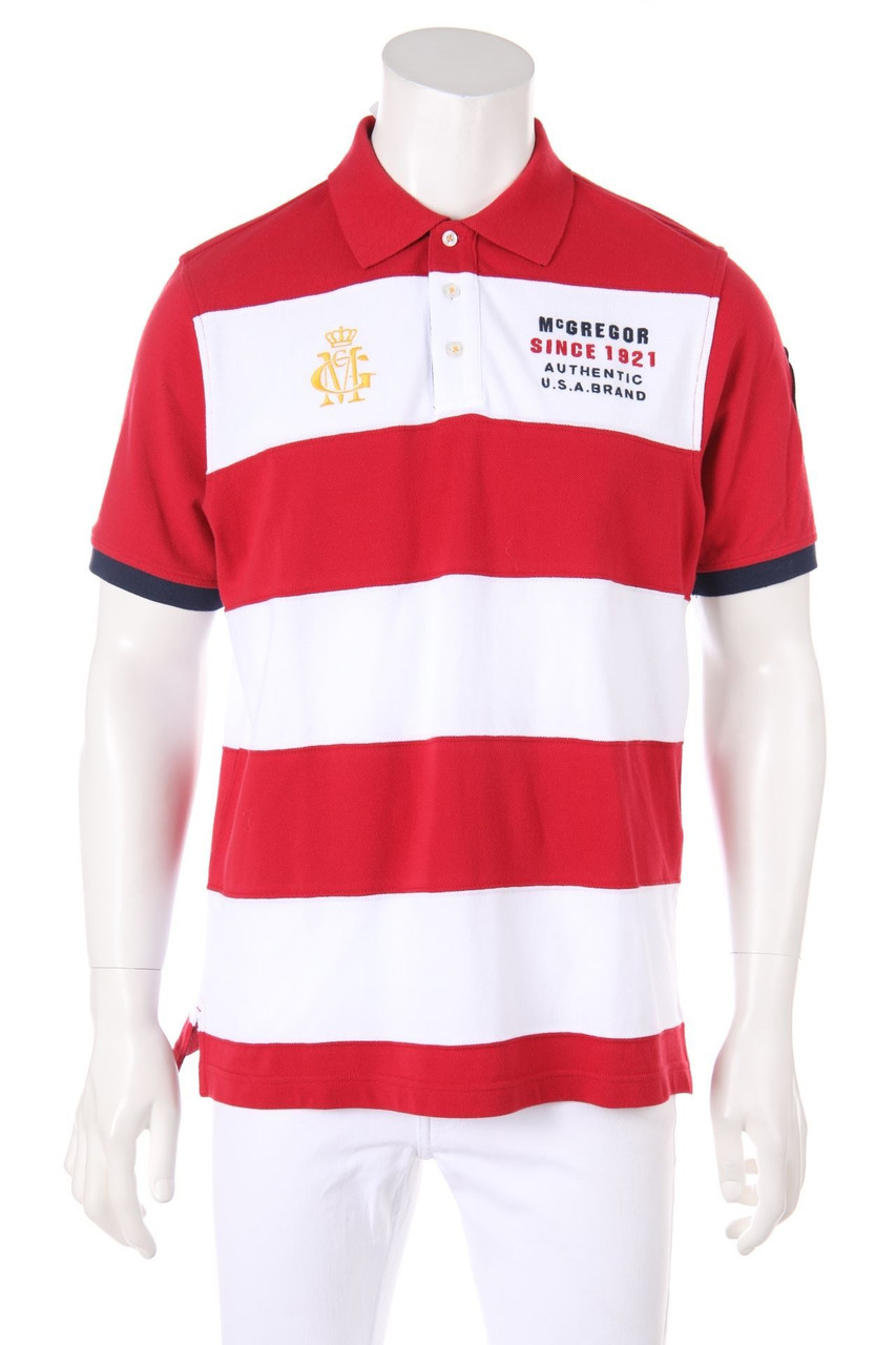 McGregor - Poloshirt mit Streifen mit Logo-Stickerei - M