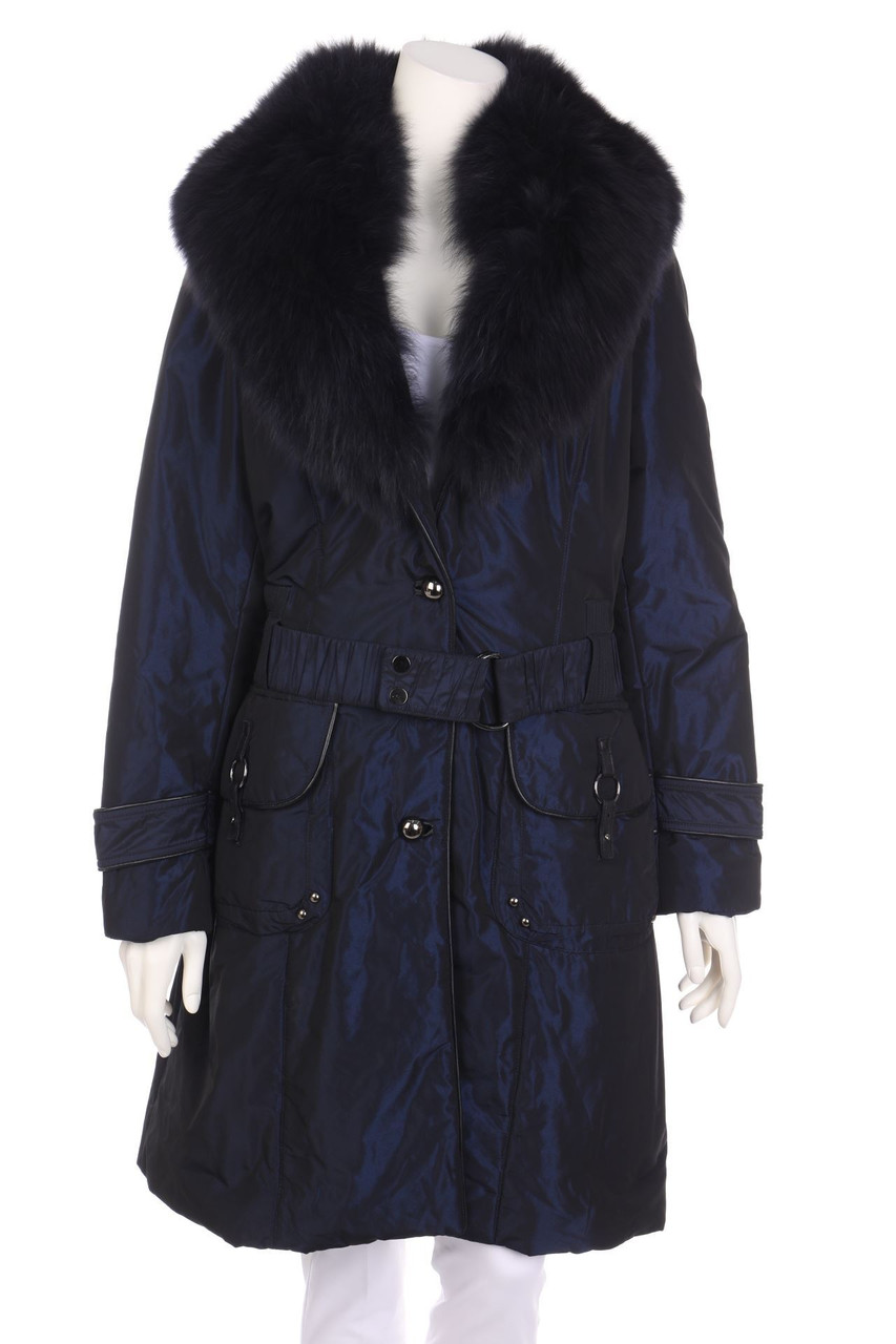 MILESTONE - Padded Coat with Real Fur Trim - D 42
