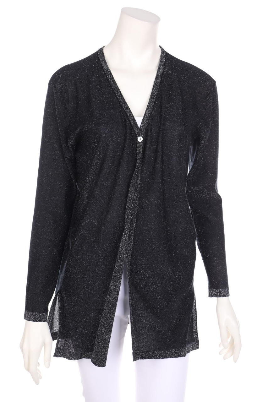 BONGENIE GRIEDER - Glitter-Cardigan, Silk-blend - L