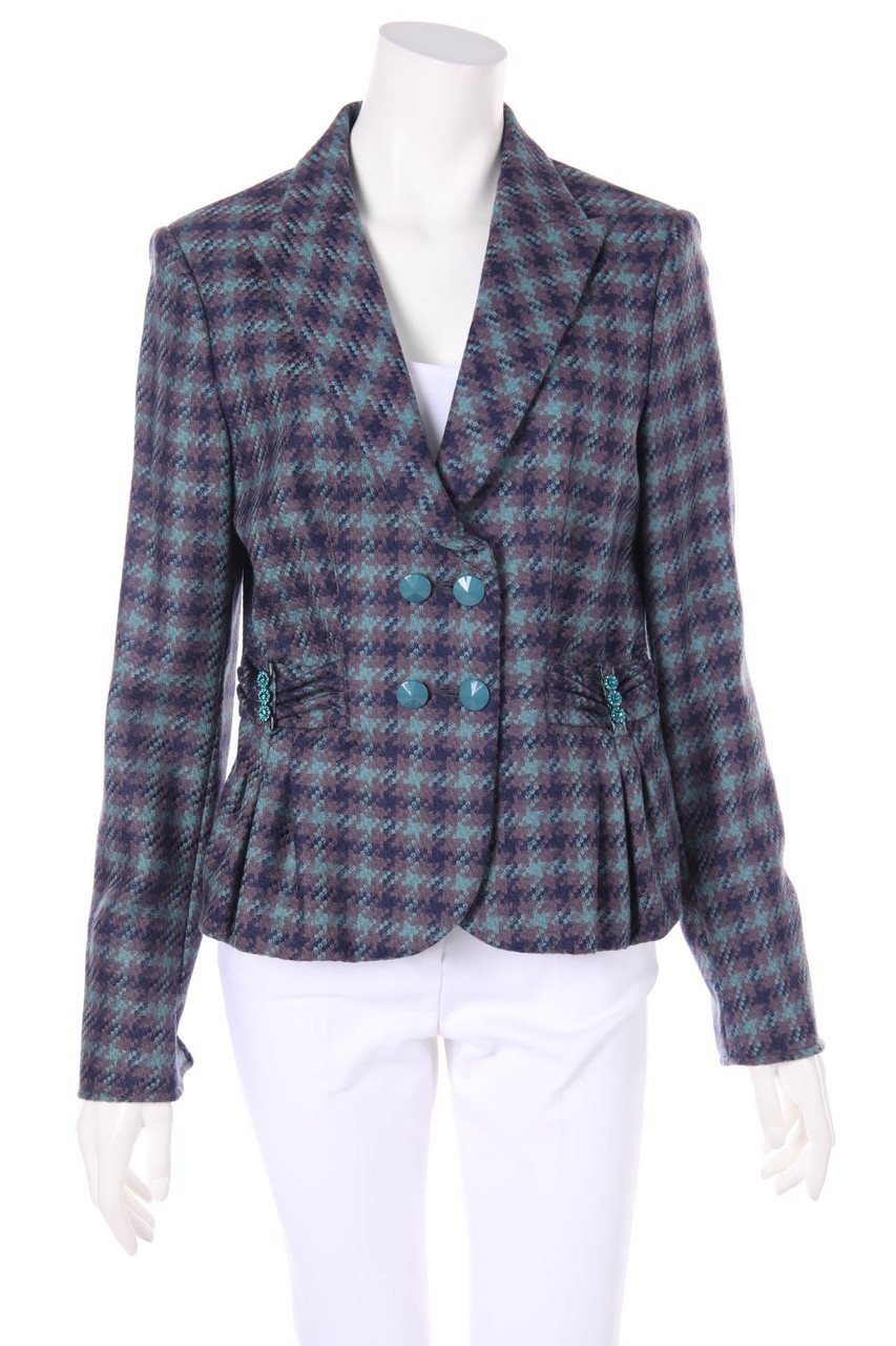 roccobarocco - Zweireiher-Blazer aus reiner Schurwolle - D 40