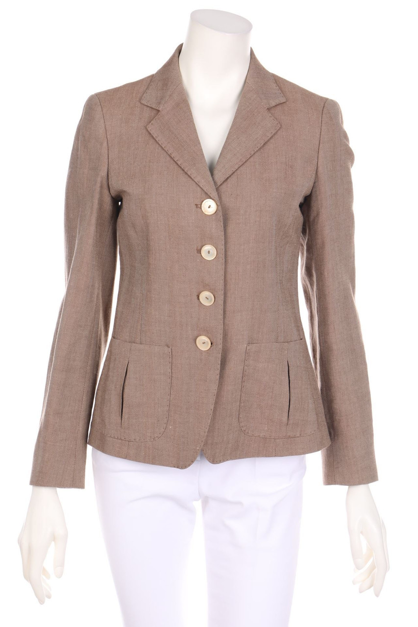 Max Mara - Blazer aus Leinen-Mix mit Wolle - D 40