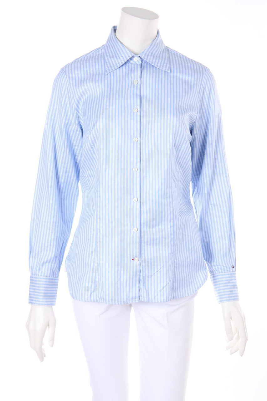 TOMMY HILFIGER - Hemd-Bluse mit Logo-Stickerei - D 40