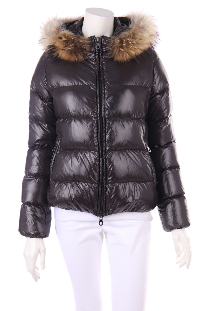 DUVETICA - Down Jacket with Real Fur Trim - D 36
