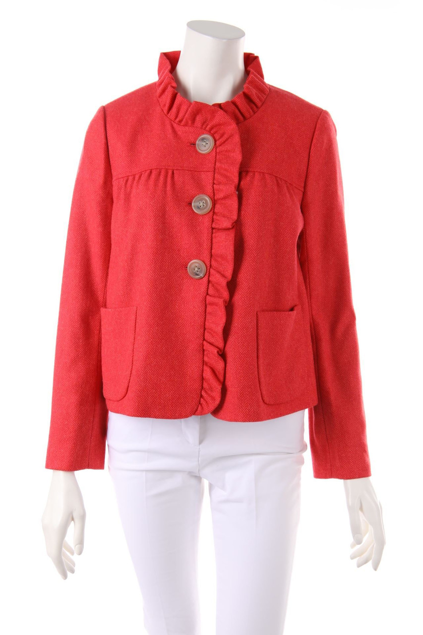 J.CREW - Blazer Jacket, Wool with Frills - D 36