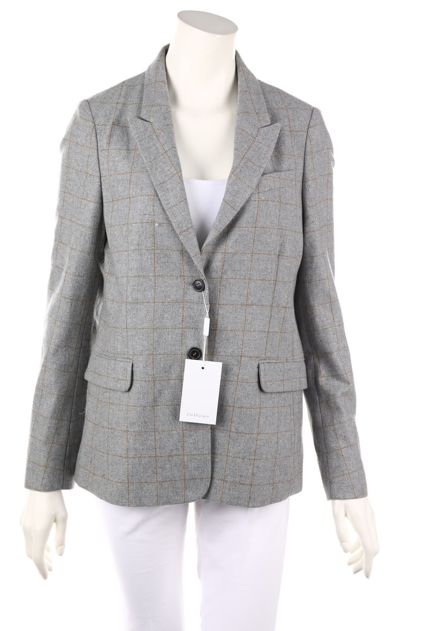 InWear - Checked Blazer, Wool-Blend - D 38