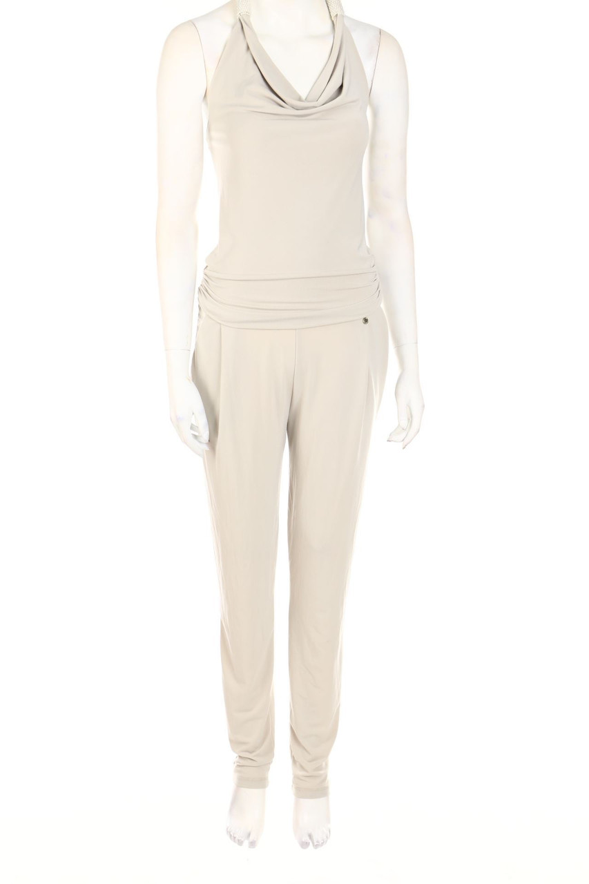 RINASCIMENTO - Neckholder Jumpsuit with Pearls - M