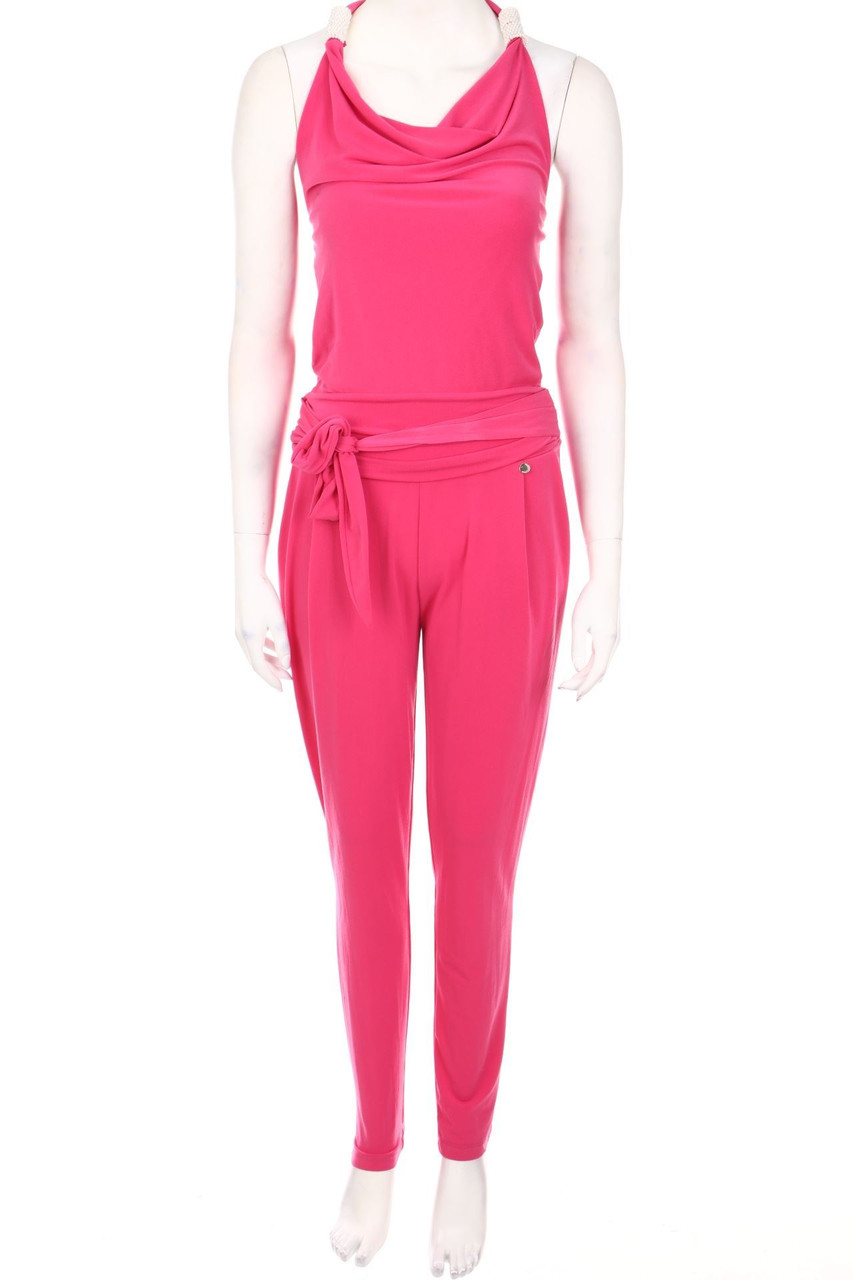 RINASCIMENTO - Neckholder Jumpsuit with Pearls - S