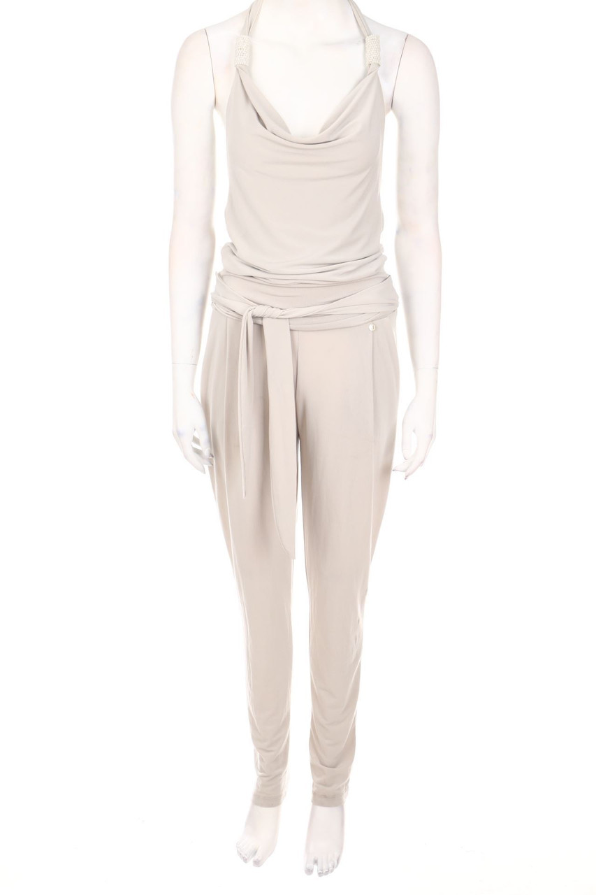 RINASCIMENTO - Neckholder Jumpsuit with Pearls - XL