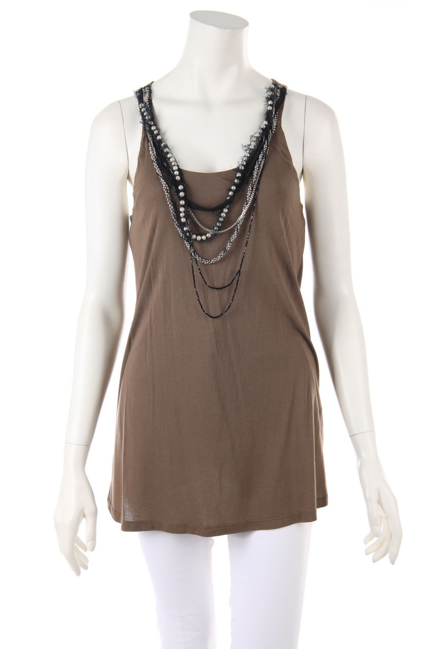 PINKO - Top with Chain - S