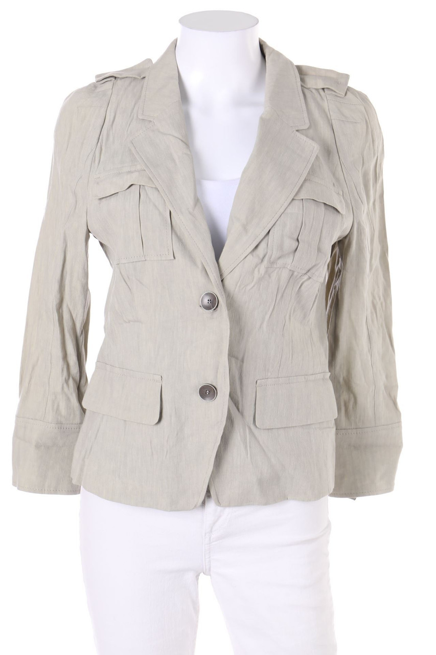 BLACKY DRESS - Blazer aus Leinen-Mix - D 36