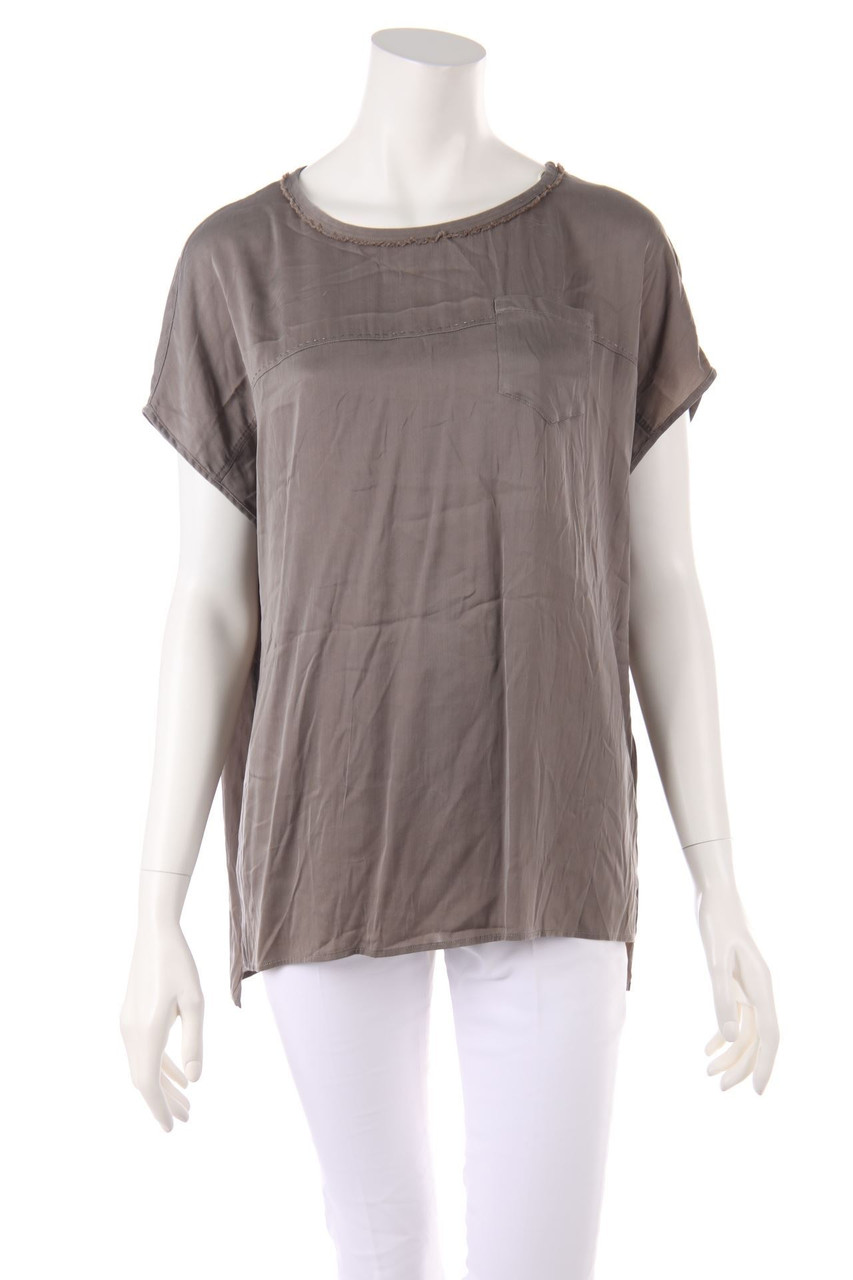 MARC CAIN SPORTS - Blouse, Silk-blend with Overcut Shoulder - D 44