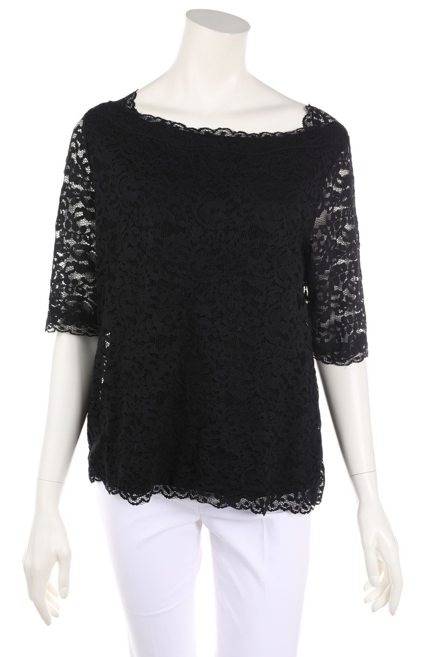 comma - Lace-Blouse with 3/4 Sleeve - D 42