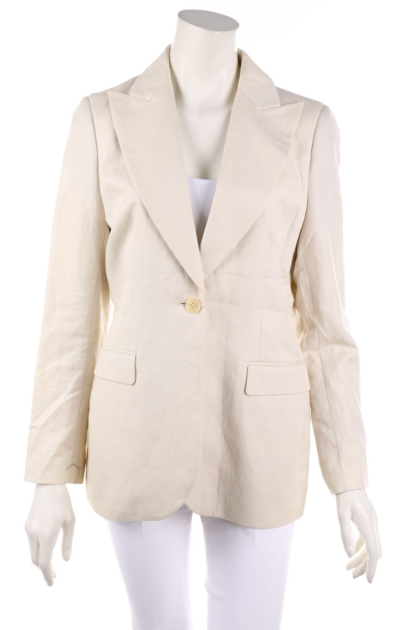 BY MALENE BIRGER - Clean Chic Blazer With Revers Collar, Linen Mix - D 36