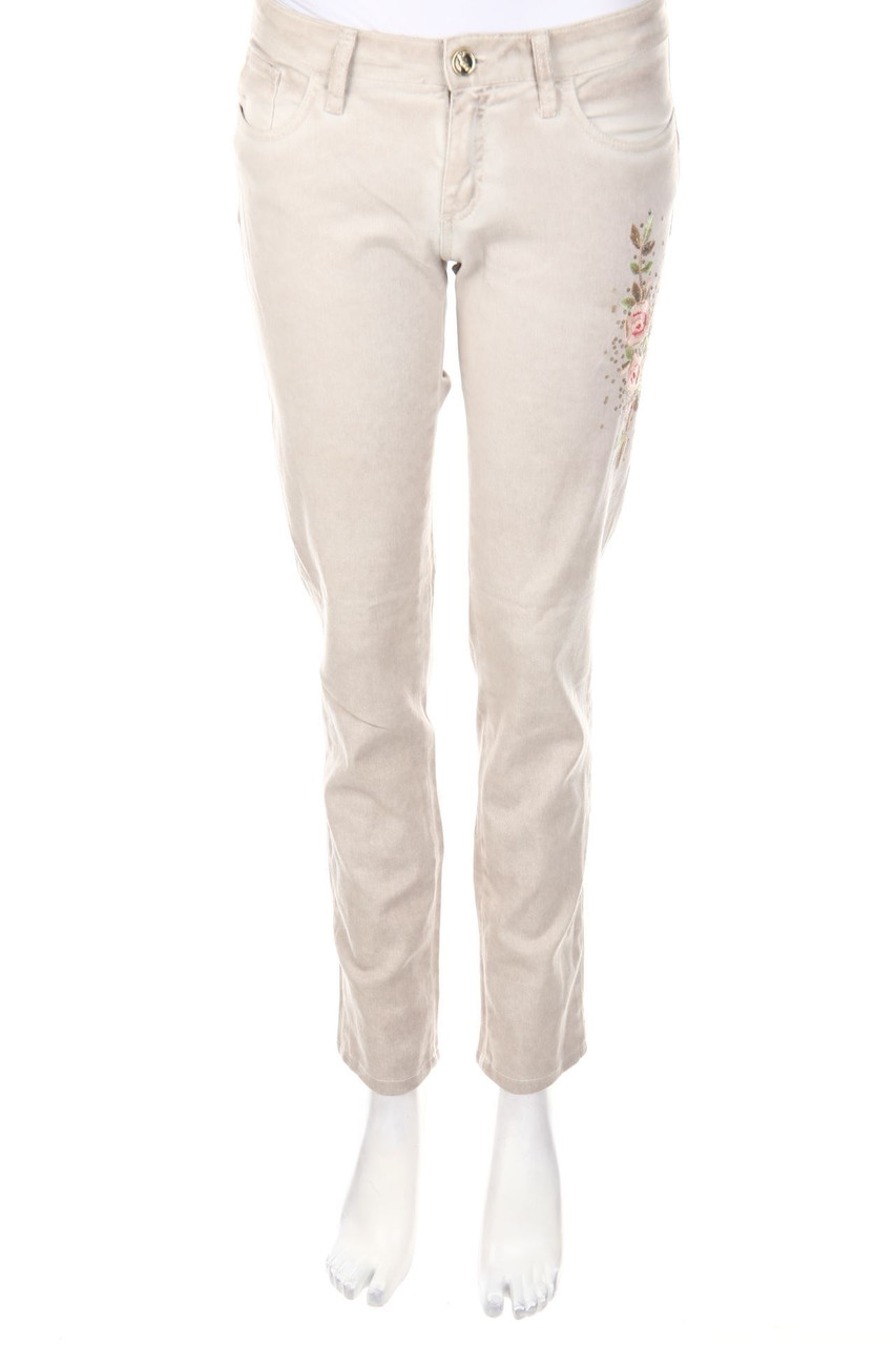 BLUGIRL JEANS - Straigh Cut Jeans with Embroideries - D 36