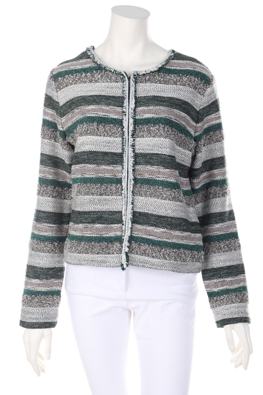 TAIFUN - Bouclé-Jacket with Stripes - L