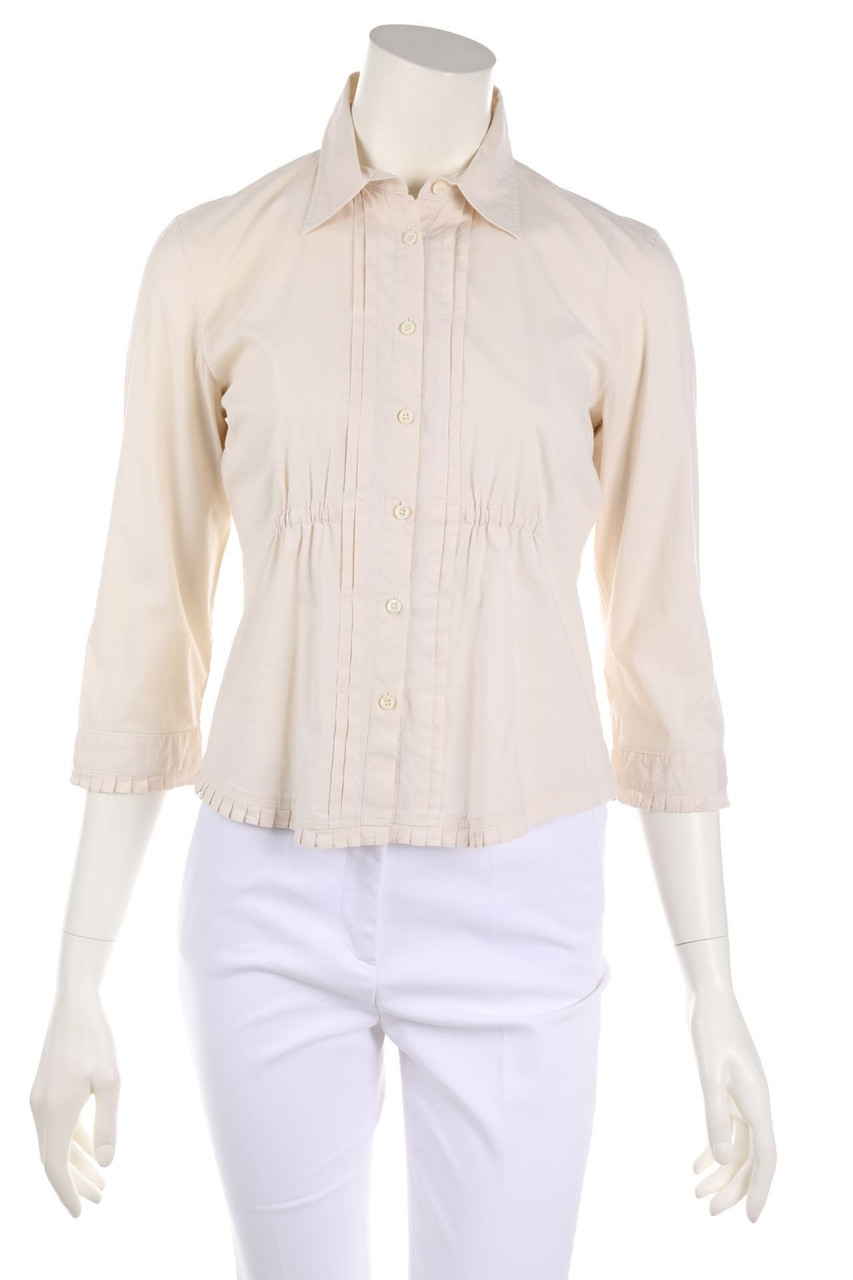 Max Mara WEEKEND - Hemd-Bluse mit 3/4-Ärmel mit Biesen - S