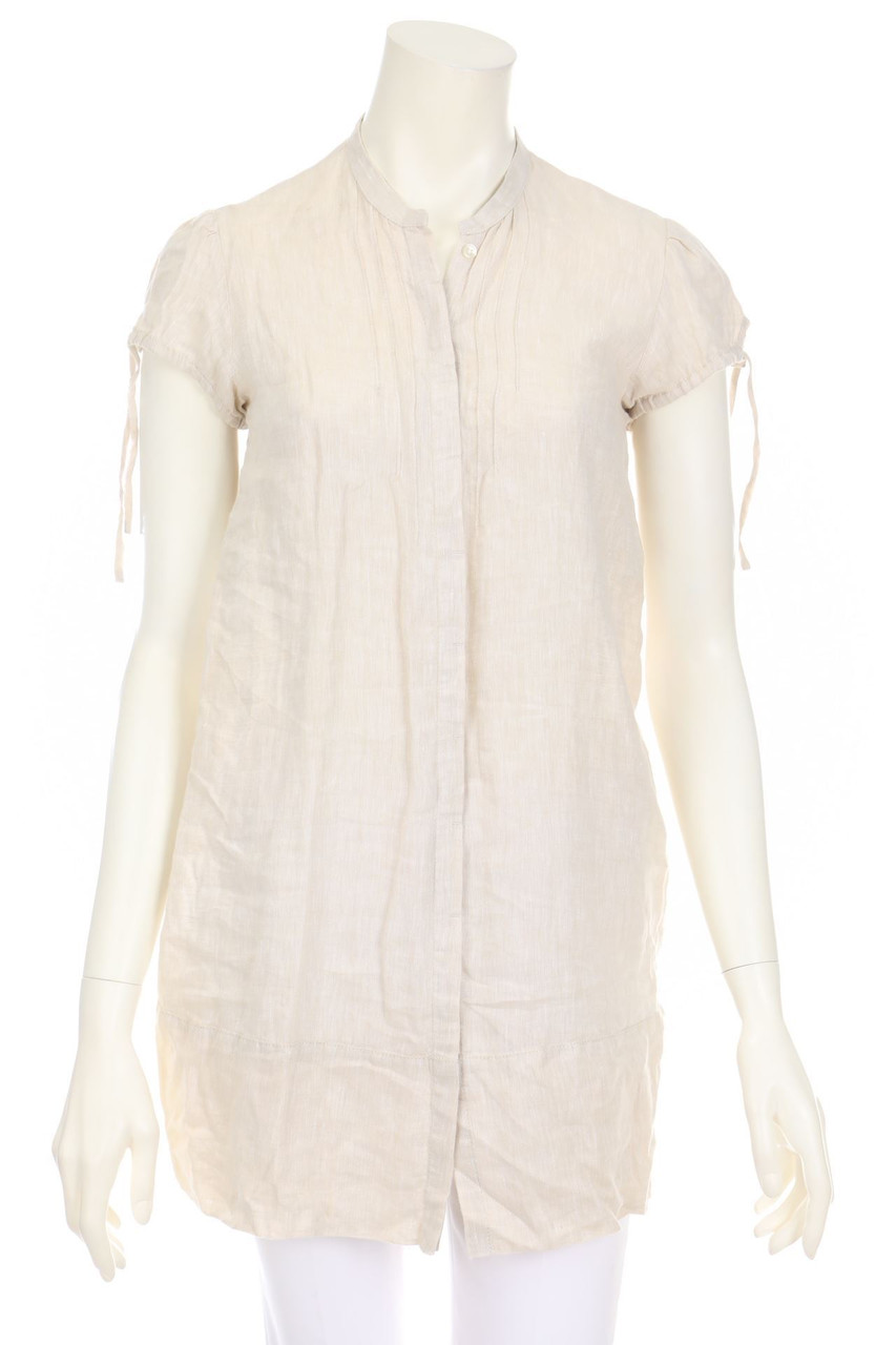 GIORDANO - Linen Blouse with Drawstring - S