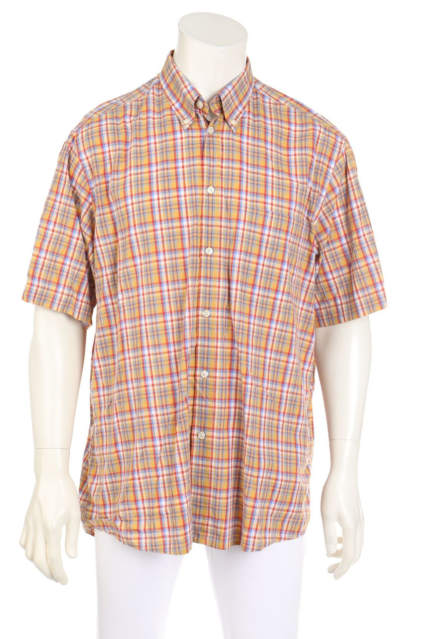 BOGNER - Kurzarm-Hemd mit Karo-Muster - 66