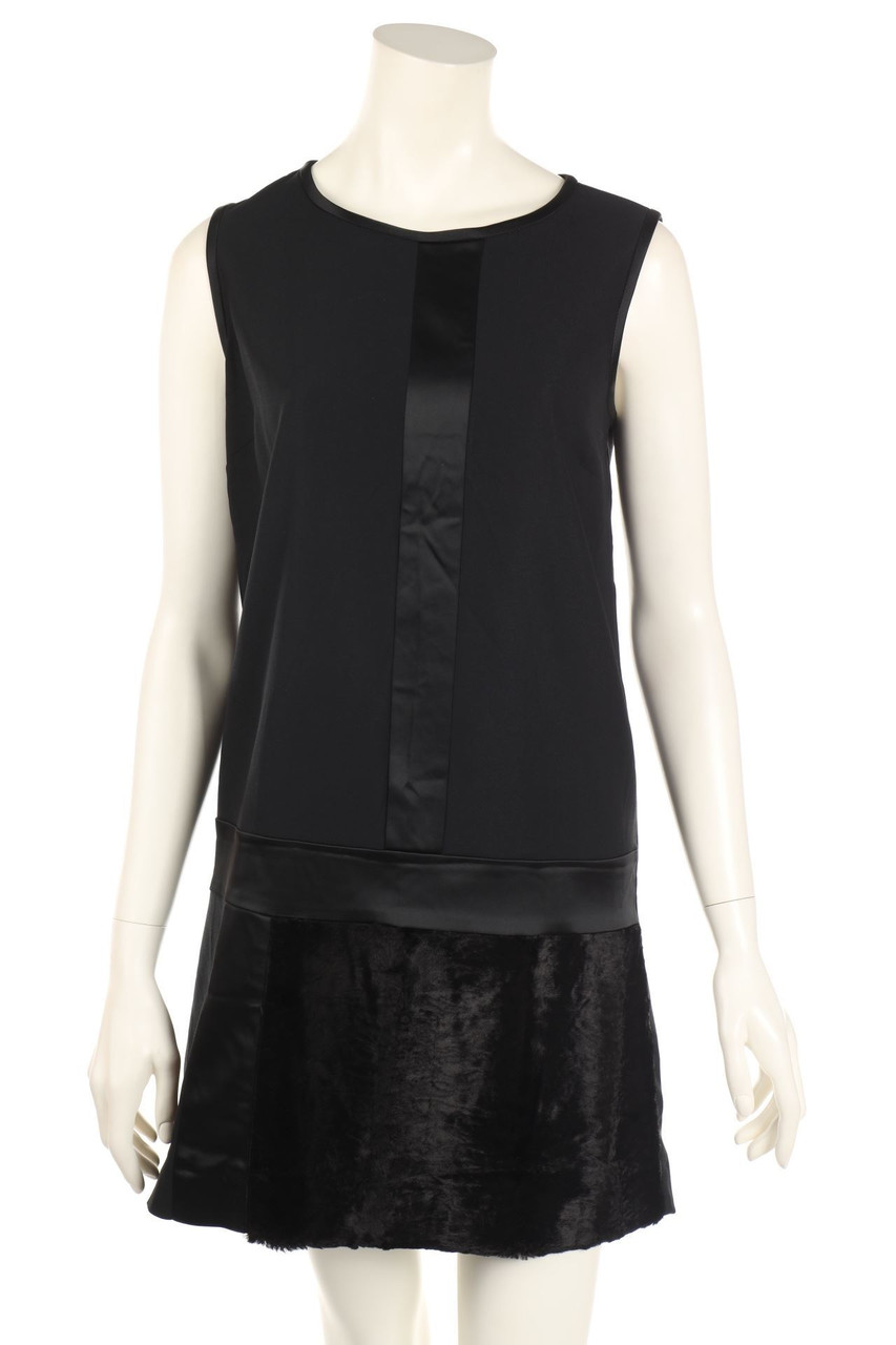 PENNY BLACK - Party-Kleid mit Fake Fur-Besatz - M