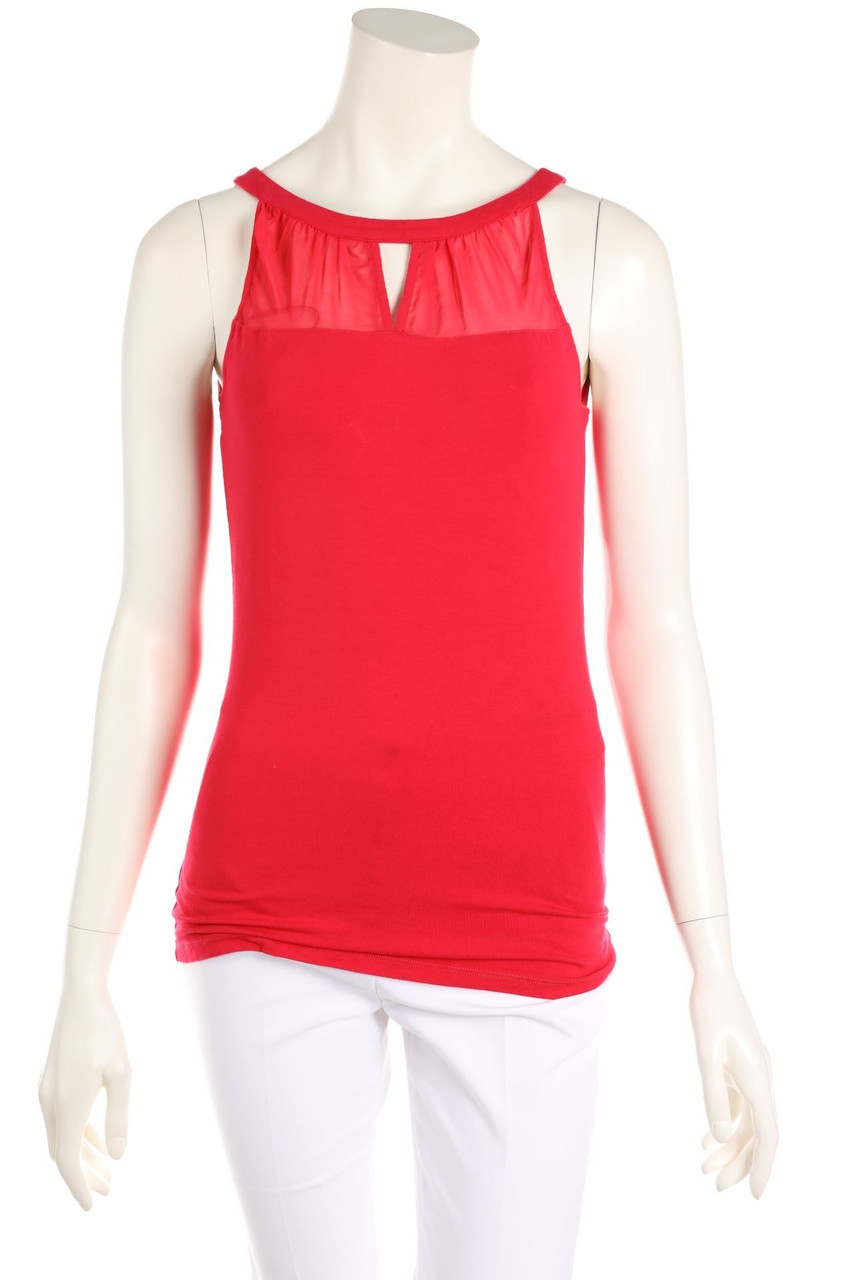 comma - Blusentop mit Chiffon - D 34