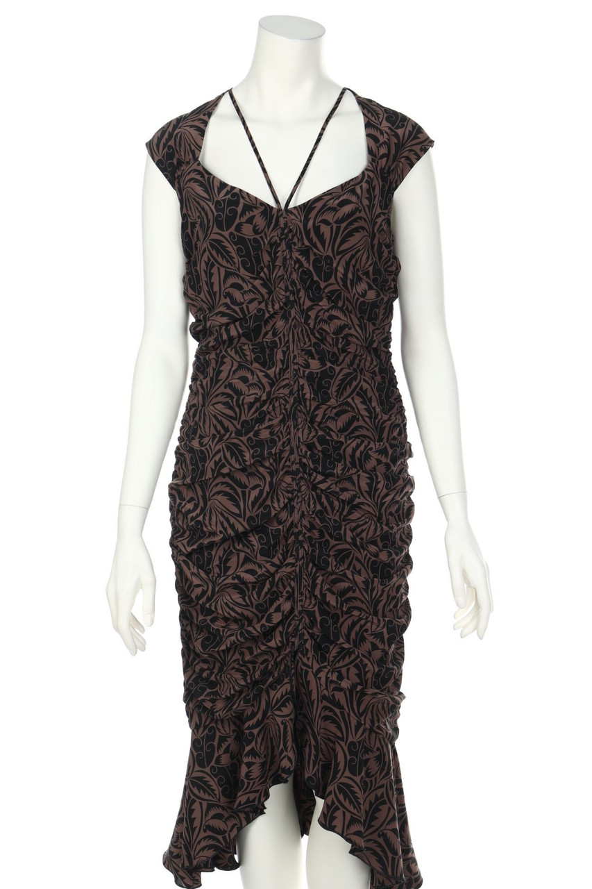 RENÉ LEZARD - Maxi Dress made of Silk with Ruffles - D 38