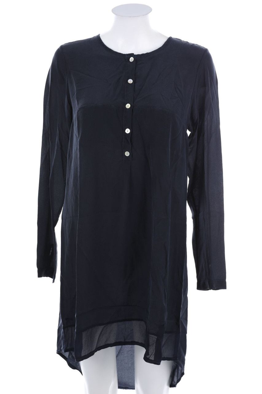 B.YU - Vokuhila-Silk Shirt Dress - S